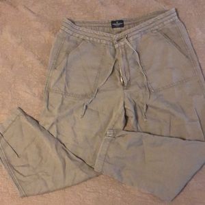 American eagle linen like joggers